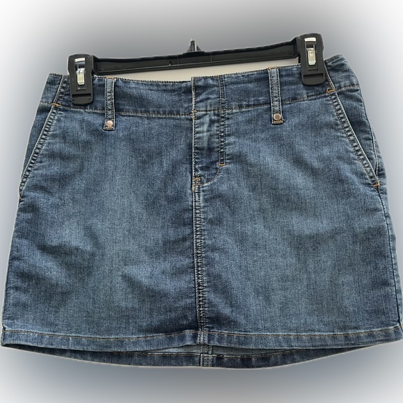 Express Dresses & Skirts - Express Denim Jean Micro Mini Skirt sz 4 Vintage